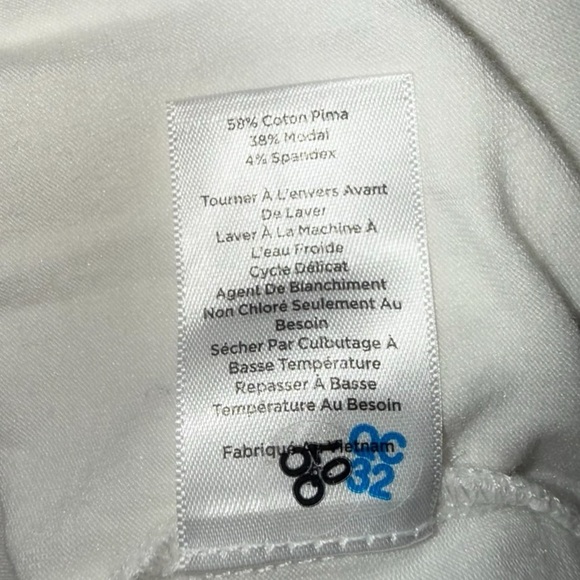 TALBOTS Pima Cotton-Blend Tank - Solid White 1X - Picture 12 of 14